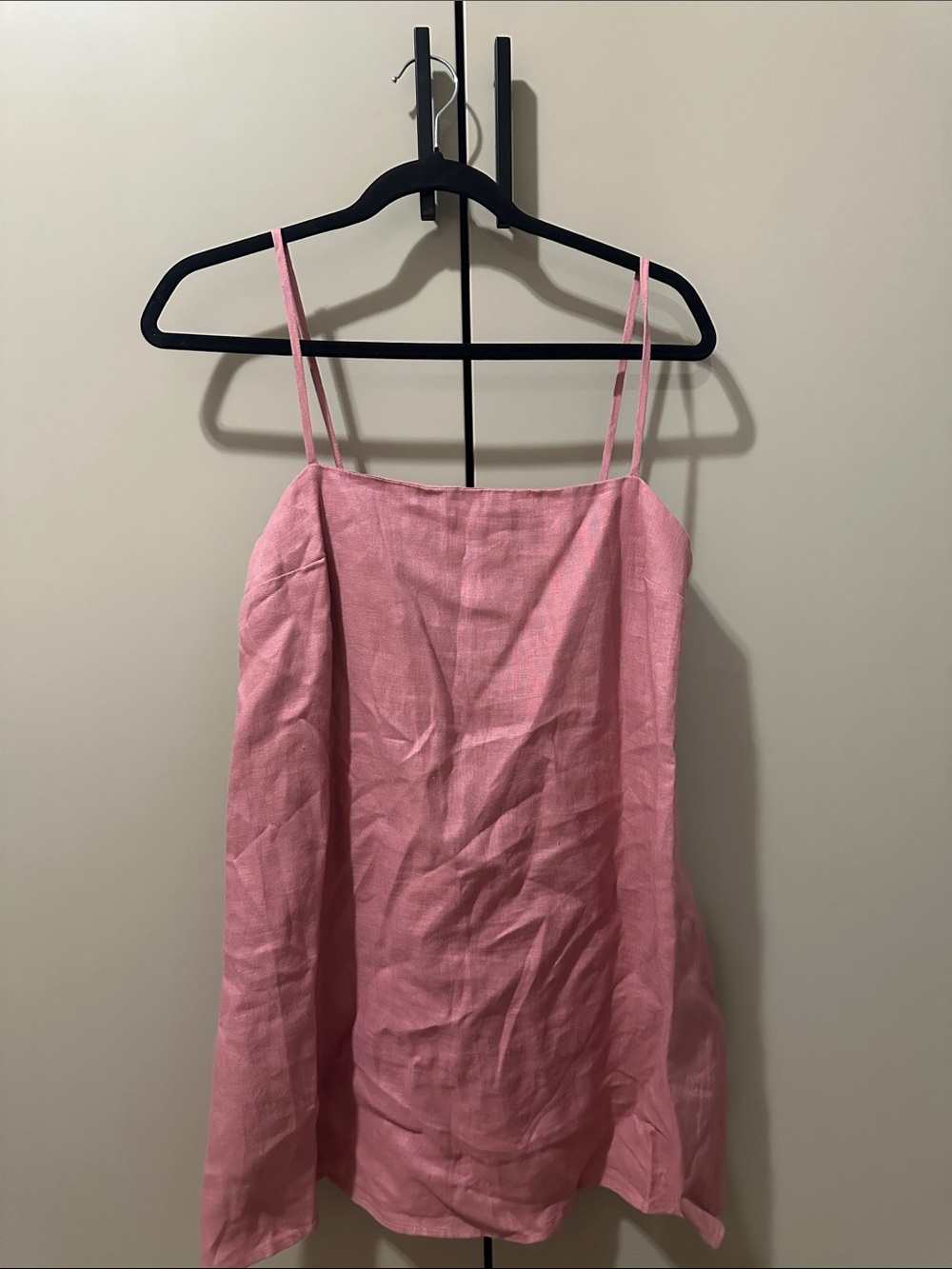 Reformation Aubree Linen Rose Pink Slip Dress Size Small NWOT - Picture 4 of 7